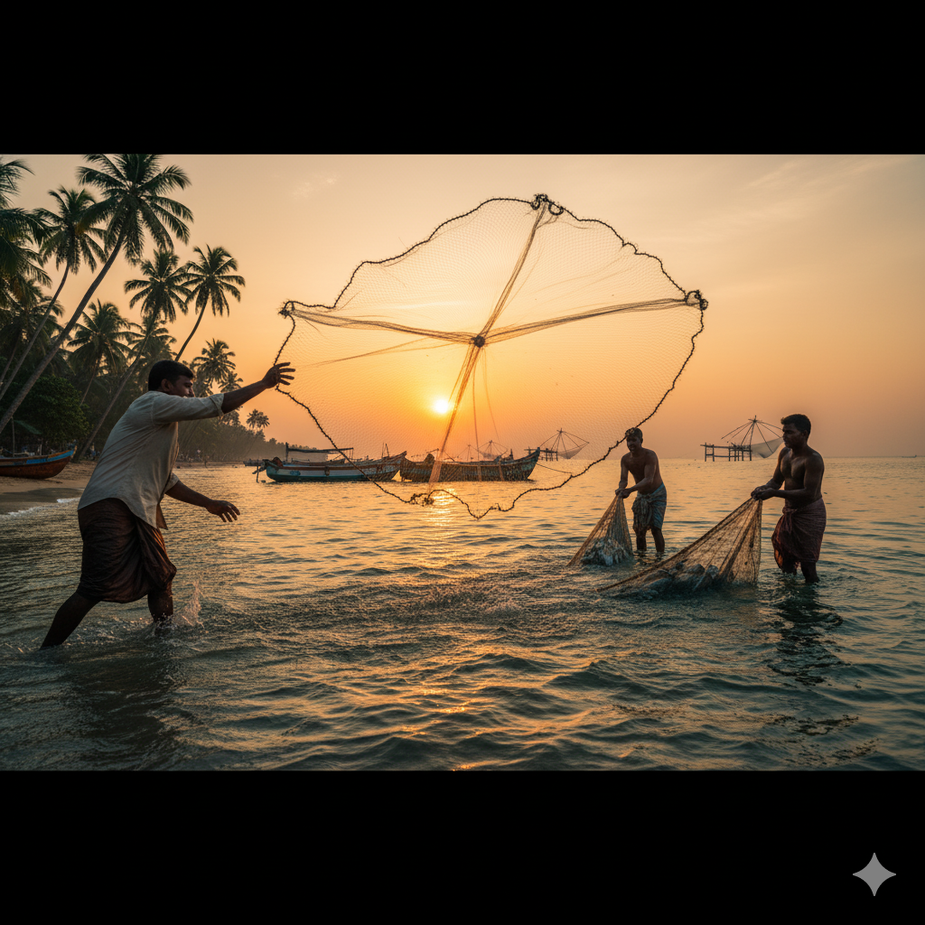 Fresh fish from Varapuzha waters